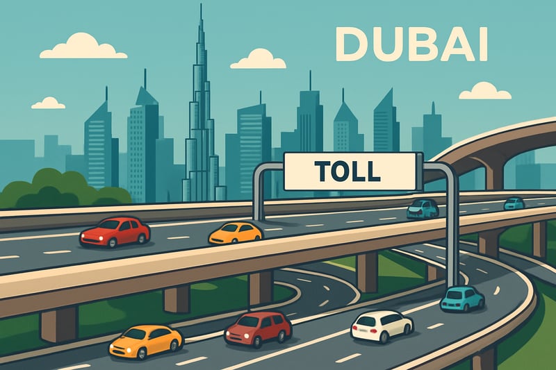 Dubai toll road infrastructure